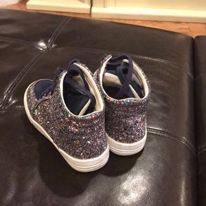 JCrew girls glitter high top. Size 11